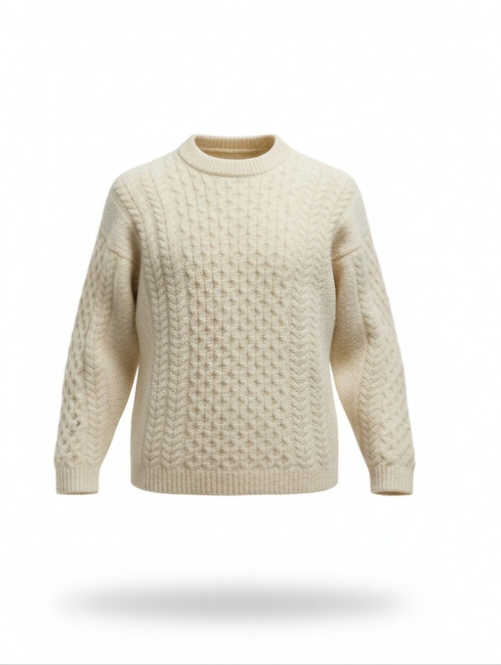 Women’s Cream Cable Knit Sweater